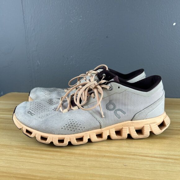 On Cloud X 3 Running Shoes Women's Size 8.5 Gray Athletic Slip On Sneakers - Picture 4 of 14